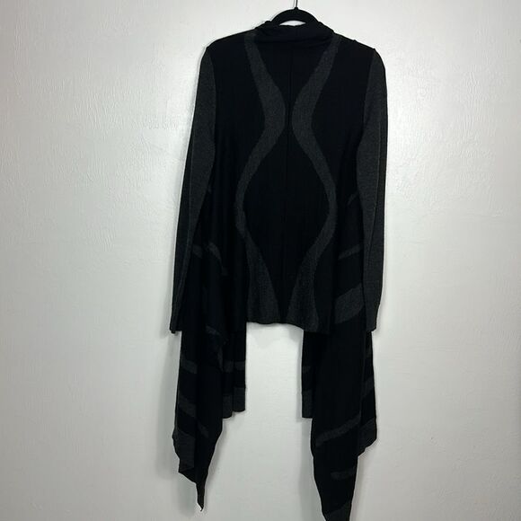 Cynthia Rowley Merino Wool Blend Drape Front Cardigan Sweater Size XL - Picture 3 of 8